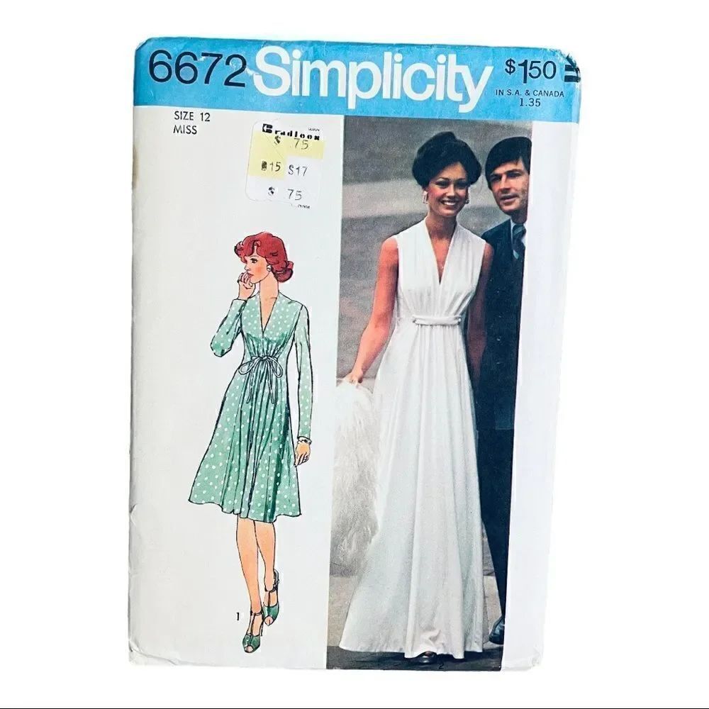 Early 1970s Dress Patterns Selection of 4. - Picture 5 of 13